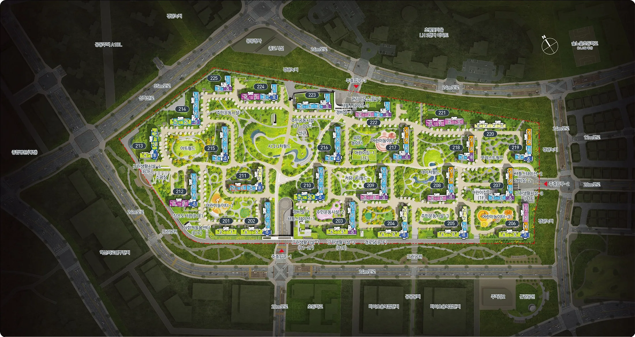 운정 아이파크 포레스트 단지배치도