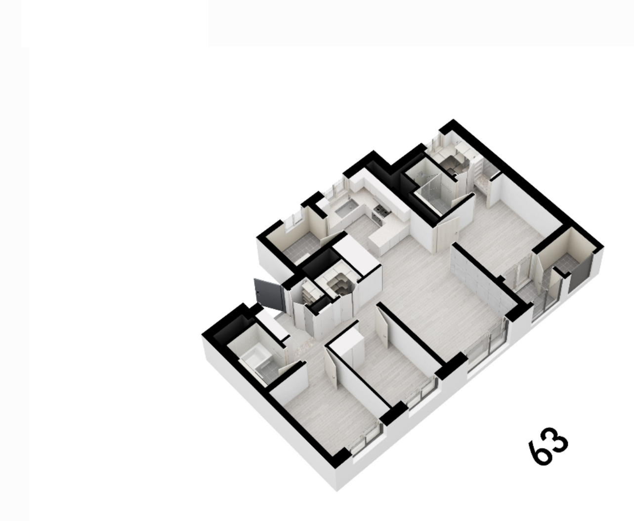 63㎡ A타입 아이소메트릭