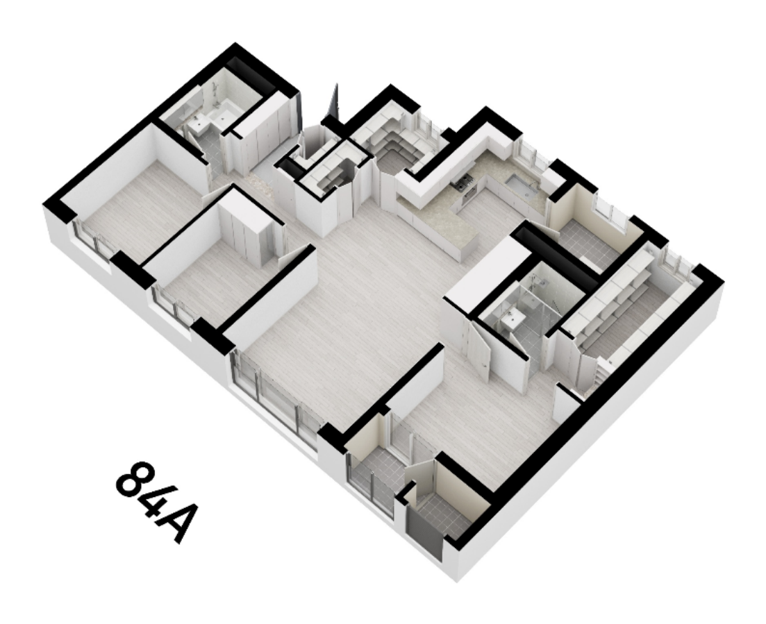 84㎡ A타입 아이소메트릭