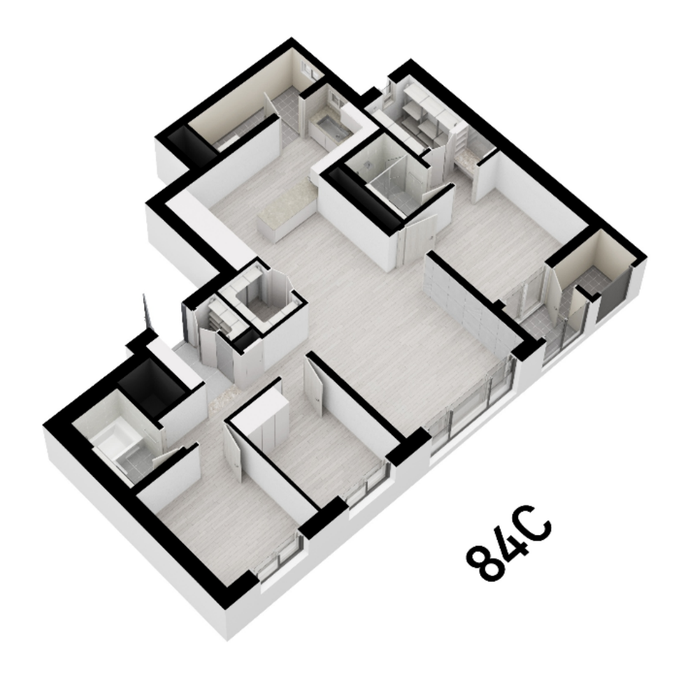 84㎡ C타입 아이소메트릭